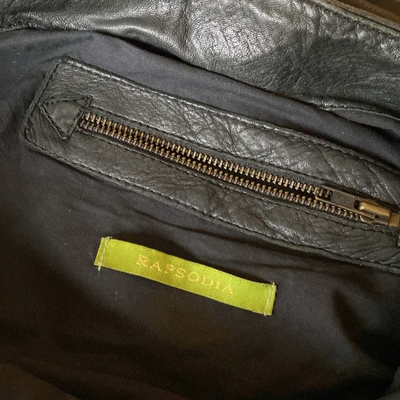 🇦🇷 Leather Rapsodia (like Anthropologie) Hobo Bag - Picture 5 of 8